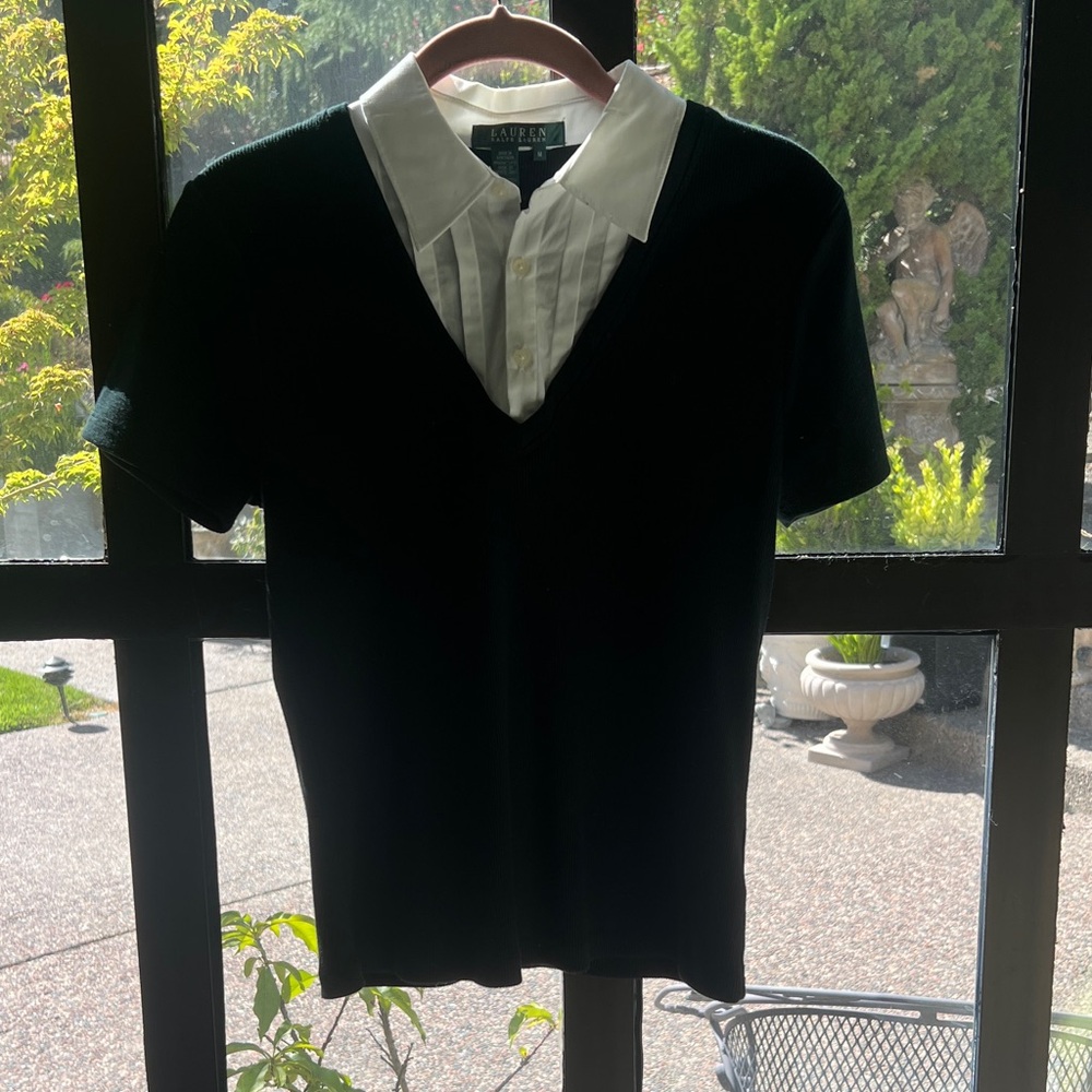 Ralph Lauren Black and White top